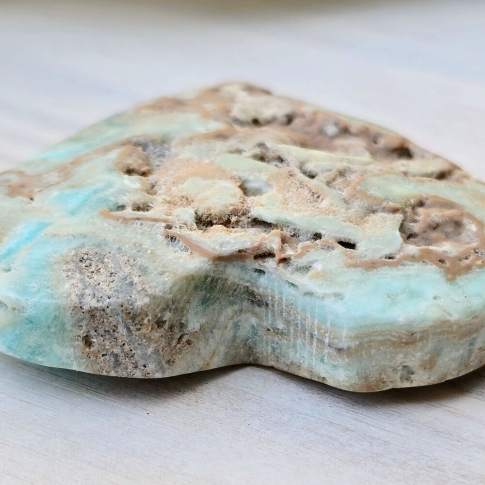 Hemimorphite ✦ Heart-Shaped Crystal ✦ 59g Blue-Green w/ Emotional Balance - Picture 11 of 15